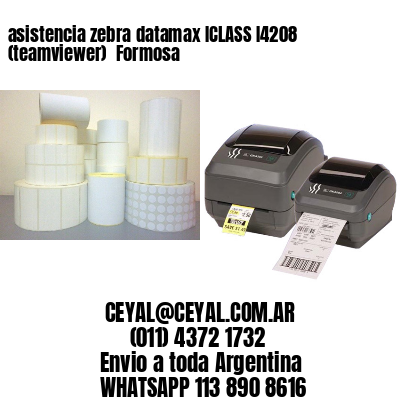 asistencia zebra datamax ICLASS I4208 (teamviewer)  Formosa