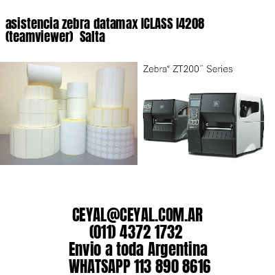 asistencia zebra datamax ICLASS I4208 (teamviewer)  Salta