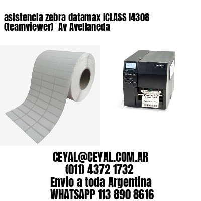 asistencia zebra datamax ICLASS I4308 (teamviewer)  Av Avellaneda