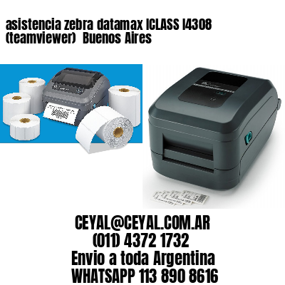 asistencia zebra datamax ICLASS I4308 (teamviewer)  Buenos Aires