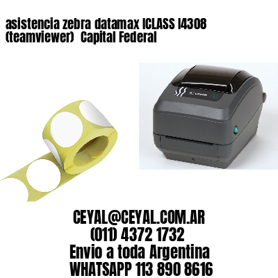 asistencia zebra datamax ICLASS I4308 (teamviewer)  Capital Federal