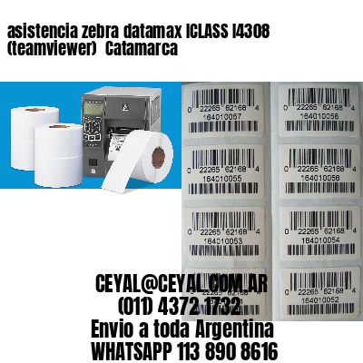 asistencia zebra datamax ICLASS I4308 (teamviewer)  Catamarca