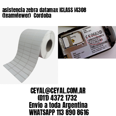 asistencia zebra datamax ICLASS I4308 (teamviewer)  Cordoba