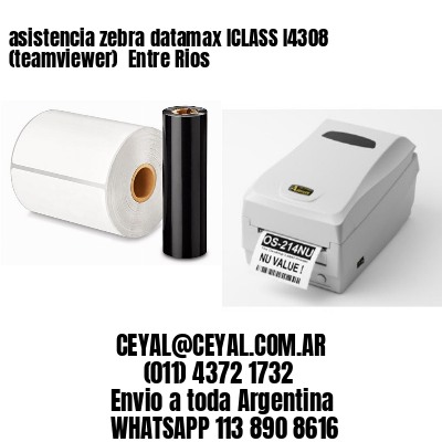 asistencia zebra datamax ICLASS I4308 (teamviewer)  Entre Rios