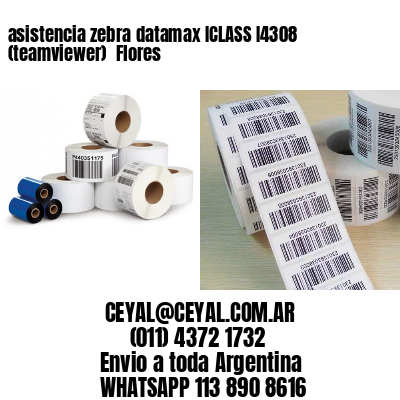 asistencia zebra datamax ICLASS I4308 (teamviewer)  Flores