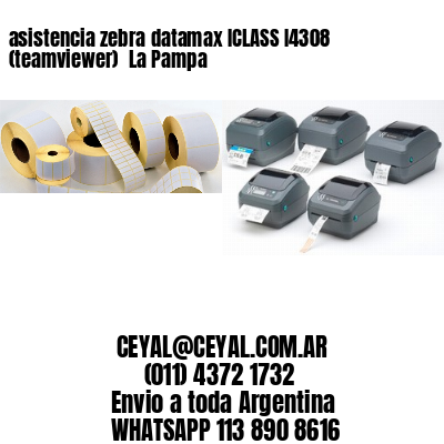 asistencia zebra datamax ICLASS I4308 (teamviewer)  La Pampa