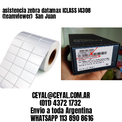 asistencia zebra datamax ICLASS I4308 (teamviewer)  San Juan