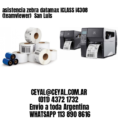 asistencia zebra datamax ICLASS I4308 (teamviewer)  San Luis