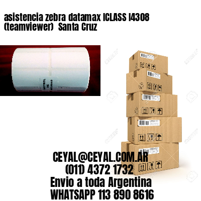 asistencia zebra datamax ICLASS I4308 (teamviewer)  Santa Cruz