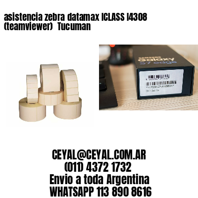 asistencia zebra datamax ICLASS I4308 (teamviewer)  Tucuman