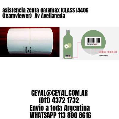 asistencia zebra datamax ICLASS I4406 (teamviewer)  Av Avellaneda