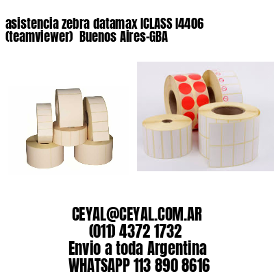 asistencia zebra datamax ICLASS I4406 (teamviewer)  Buenos Aires-GBA
