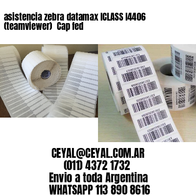 asistencia zebra datamax ICLASS I4406 (teamviewer)  Cap fed