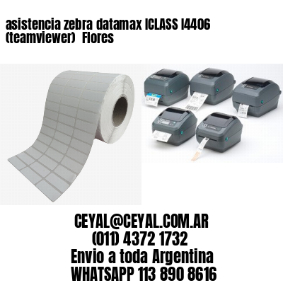 asistencia zebra datamax ICLASS I4406 (teamviewer)  Flores