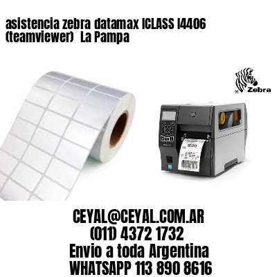asistencia zebra datamax ICLASS I4406 (teamviewer)  La Pampa