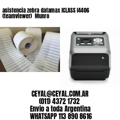 asistencia zebra datamax ICLASS I4406 (teamviewer)  Munro