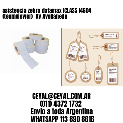 asistencia zebra datamax ICLASS I4604 (teamviewer)  Av Avellaneda