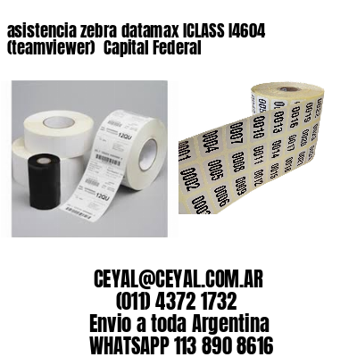 asistencia zebra datamax ICLASS I4604 (teamviewer)  Capital Federal