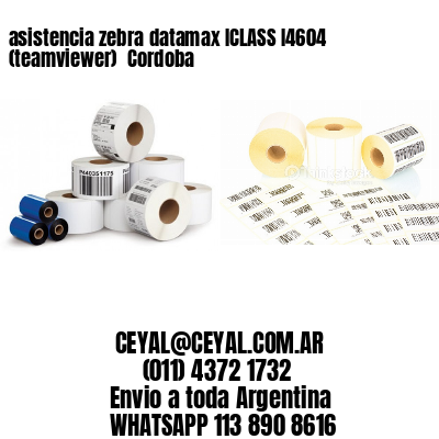 asistencia zebra datamax ICLASS I4604 (teamviewer)  Cordoba