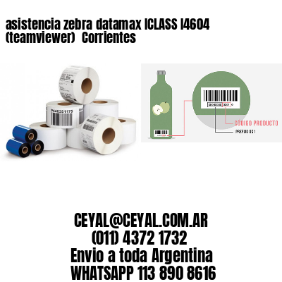 asistencia zebra datamax ICLASS I4604 (teamviewer)  Corrientes