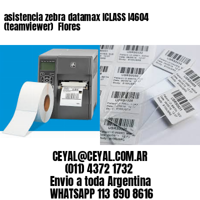asistencia zebra datamax ICLASS I4604 (teamviewer)  Flores
