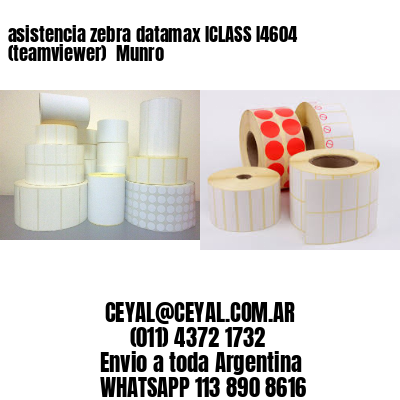 asistencia zebra datamax ICLASS I4604 (teamviewer)  Munro