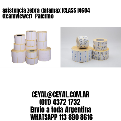 asistencia zebra datamax ICLASS I4604 (teamviewer)  Palermo