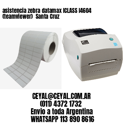 asistencia zebra datamax ICLASS I4604 (teamviewer)  Santa Cruz
