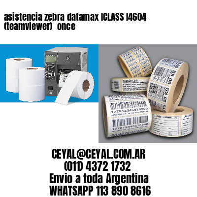 asistencia zebra datamax ICLASS I4604 (teamviewer)  once