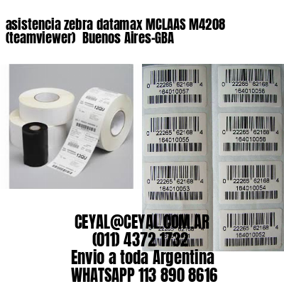 asistencia zebra datamax MCLAAS M4208 (teamviewer)  Buenos Aires-GBA