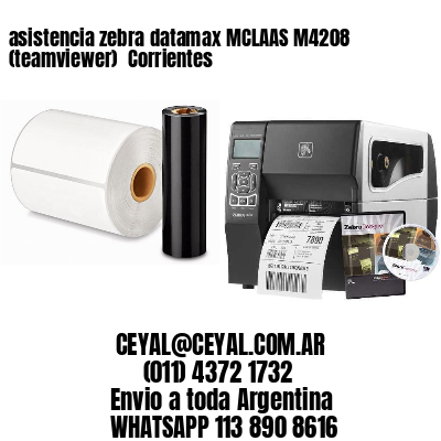 asistencia zebra datamax MCLAAS M4208 (teamviewer)  Corrientes