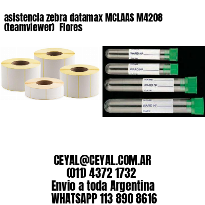 asistencia zebra datamax MCLAAS M4208 (teamviewer)  Flores