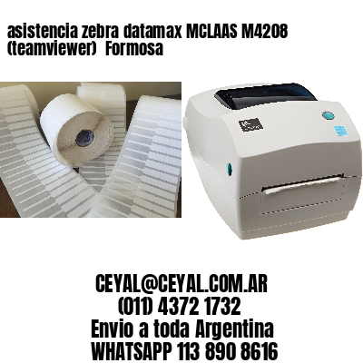 asistencia zebra datamax MCLAAS M4208 (teamviewer)  Formosa