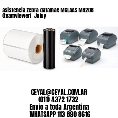 asistencia zebra datamax MCLAAS M4208 (teamviewer)  Jujuy
