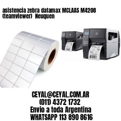 asistencia zebra datamax MCLAAS M4208 (teamviewer)  Neuquen