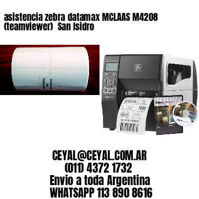 asistencia zebra datamax MCLAAS M4208 (teamviewer)  San Isidro