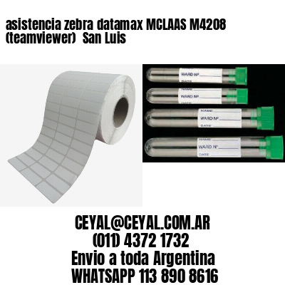 asistencia zebra datamax MCLAAS M4208 (teamviewer)  San Luis