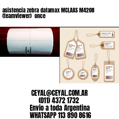 asistencia zebra datamax MCLAAS M4208 (teamviewer)  once