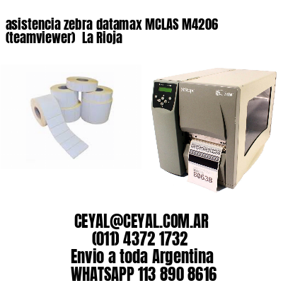 asistencia zebra datamax MCLAS M4206 (teamviewer)  La Rioja
