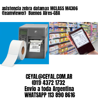 asistencia zebra datamax MCLASS M4306 (teamviewer)  Buenos Aires-GBA