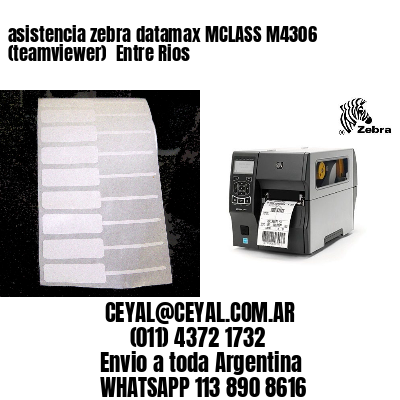 asistencia zebra datamax MCLASS M4306 (teamviewer)  Entre Rios