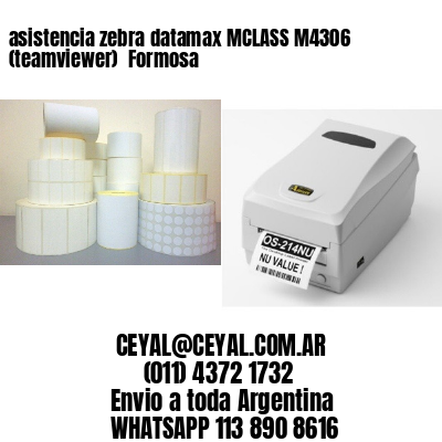 asistencia zebra datamax MCLASS M4306 (teamviewer)  Formosa