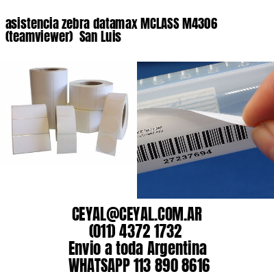 asistencia zebra datamax MCLASS M4306 (teamviewer)  San Luis