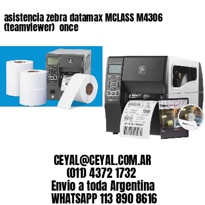 asistencia zebra datamax MCLASS M4306 (teamviewer)  once