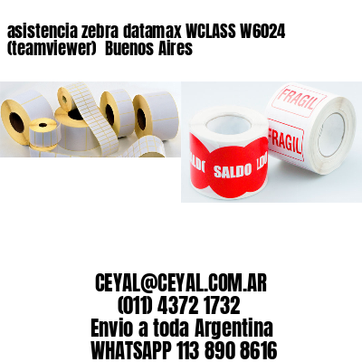 asistencia zebra datamax WCLASS W6024 (teamviewer)  Buenos Aires