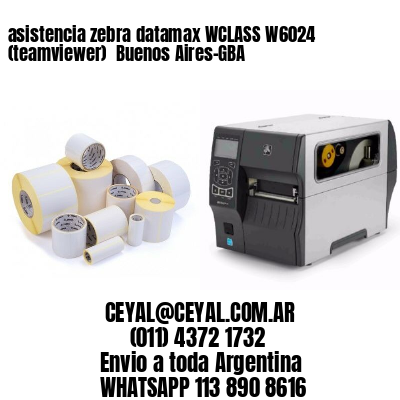 asistencia zebra datamax WCLASS W6024 (teamviewer)  Buenos Aires-GBA