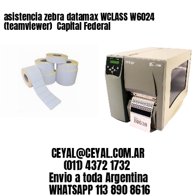 asistencia zebra datamax WCLASS W6024 (teamviewer)  Capital Federal