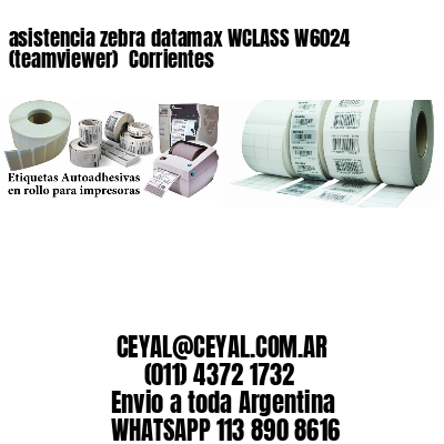 asistencia zebra datamax WCLASS W6024 (teamviewer)  Corrientes