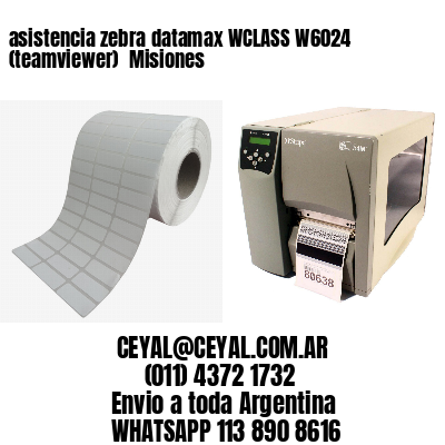 asistencia zebra datamax WCLASS W6024 (teamviewer)  Misiones