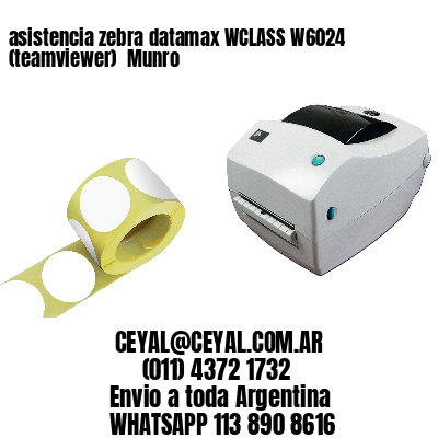asistencia zebra datamax WCLASS W6024 (teamviewer)  Munro